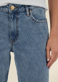 KUT FROM THE KLOTH Kelsey High Rise Ankle Flared Jeans in a bloom - women's jeans - view 4