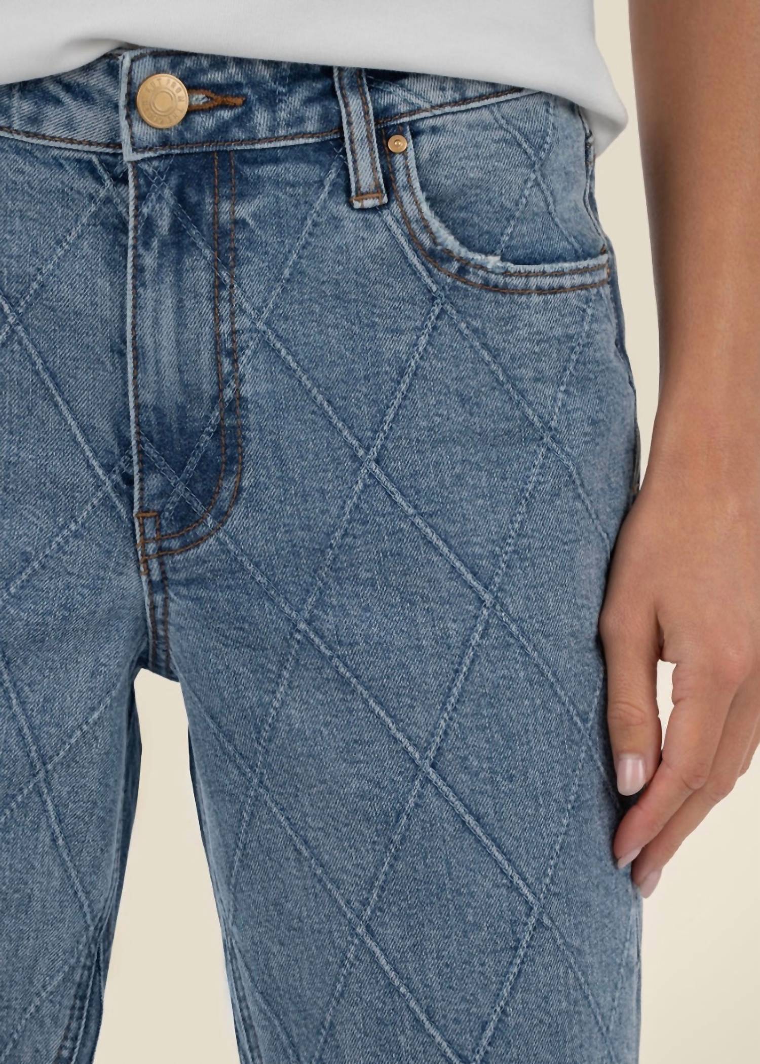 KUT FROM THE KLOTH Kelsey High Rise Ankle Flared Jeans in a bloom - women's jeans - view 4