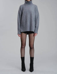 Flat White - Oversized Turtleneck Sweater