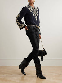 Isabel Marant - Kelsie Faux Leather Skinny Pant
