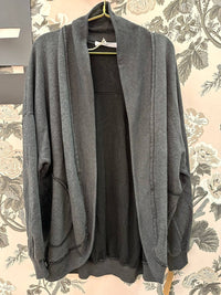 PROJECT SOCIAL T Women's Nigel Slouchy Jacket in grey - women's cardigan
