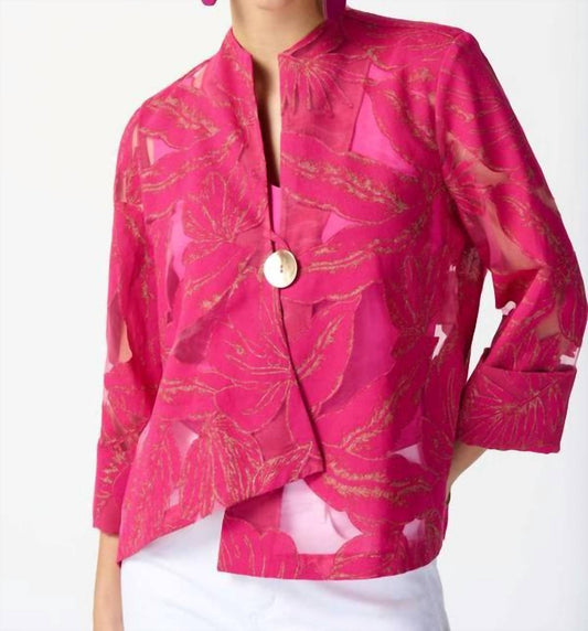 Joseph Ribkoff - Tropical Burnout Trapeze Jacket
