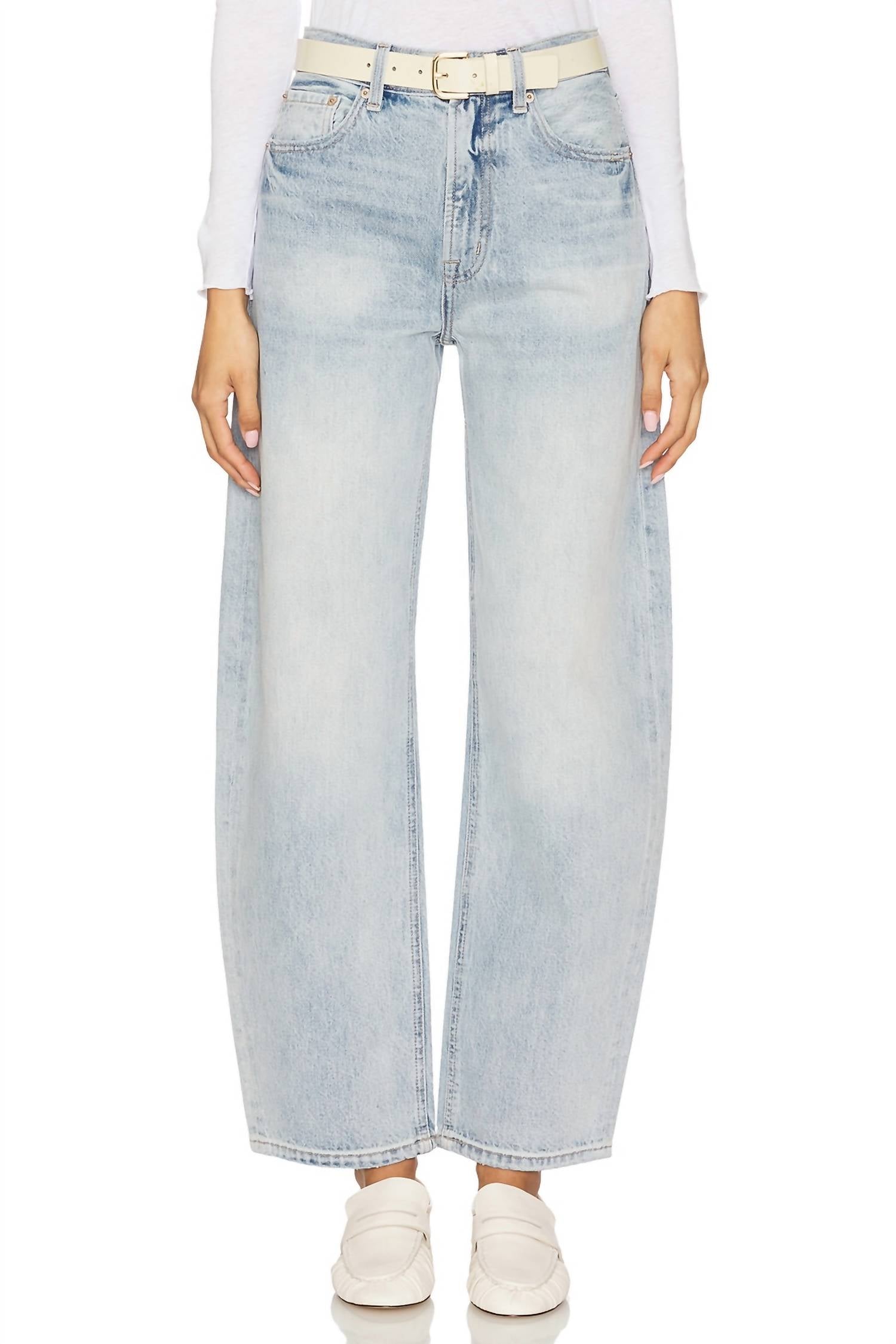 Pistola - Wes High Rise Barrel Leg Jeans