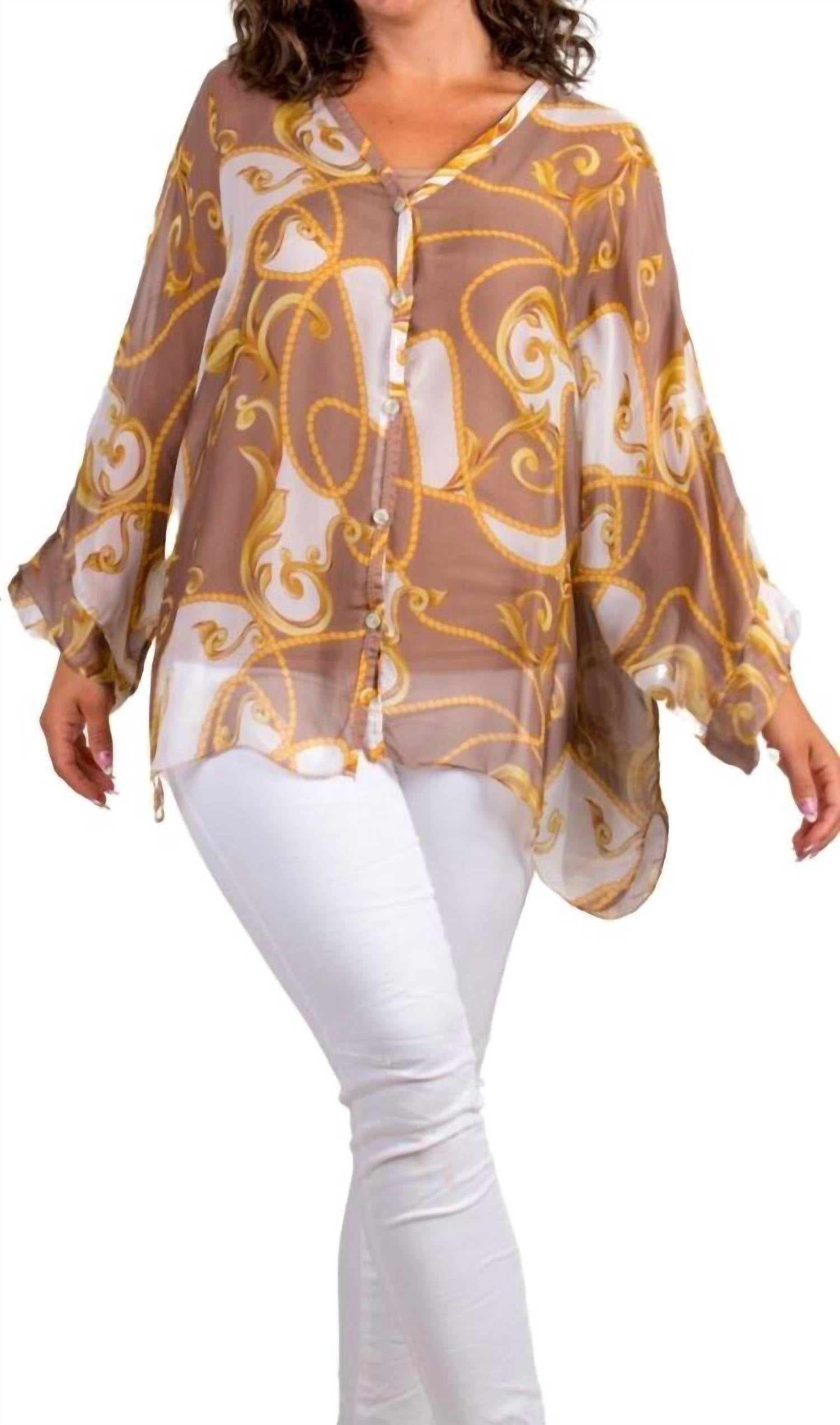 Gigi Moda - Angelo Baroque Silk Blouse