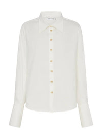 ANNA QUAN Odessa Long Sleeve Shirt in swan - women's shirt - detail view