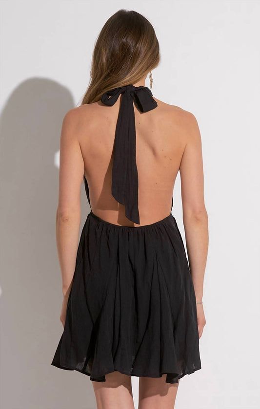 Elan - Flair Halter Mini Dress