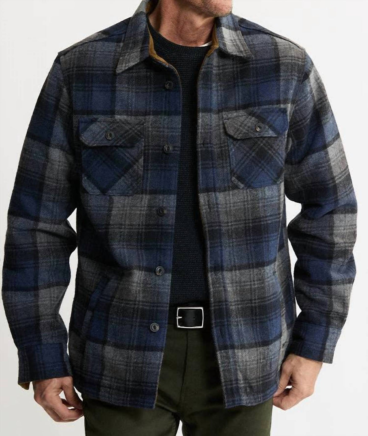 Jachs New York - Men's Thermal Lined Wool Blend Shirt Jacket