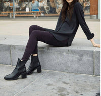 Lysse - High Waist Suede Leggings