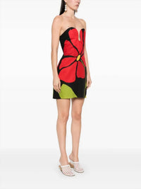 Cala de la Cruz Jolie Dress in camellia black - women's dress - detail view