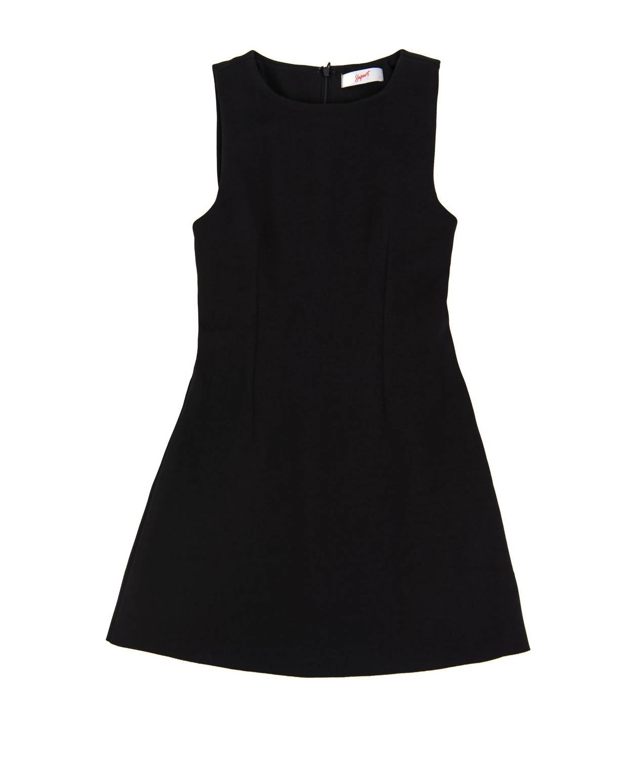 8apart Nattie Boat Neck Mini Dress in black - women's dress - view 4