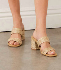 Seychelles Women's Newport Raffia Strap Heel Sandals in natural - women's sandal - view 7