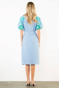 Thml - Clara Embroidered Midi Dress