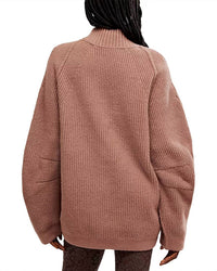 Free People Sunbeam Textured Sweater in antler - women's sweater - detail view