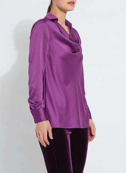 Lysse - Satin Cowl Neck Blouse