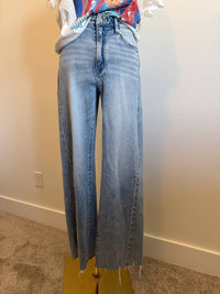 Flying Monkey - Women's High Rise Raw Hem Jean