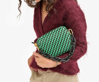 Clare V. - Women's Midi Sac Woven Zig Zag Bag