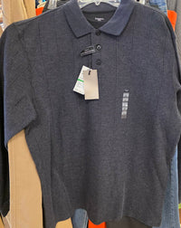 Haggar Men's 2-in-1 Sweater With Built In Tee in 1 sweater with built in tee in coal marl - men's t-shirt