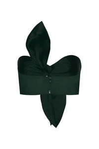 Andres Otalora - Women's Suspiro Tie Detailed Silk Organza Crop Top