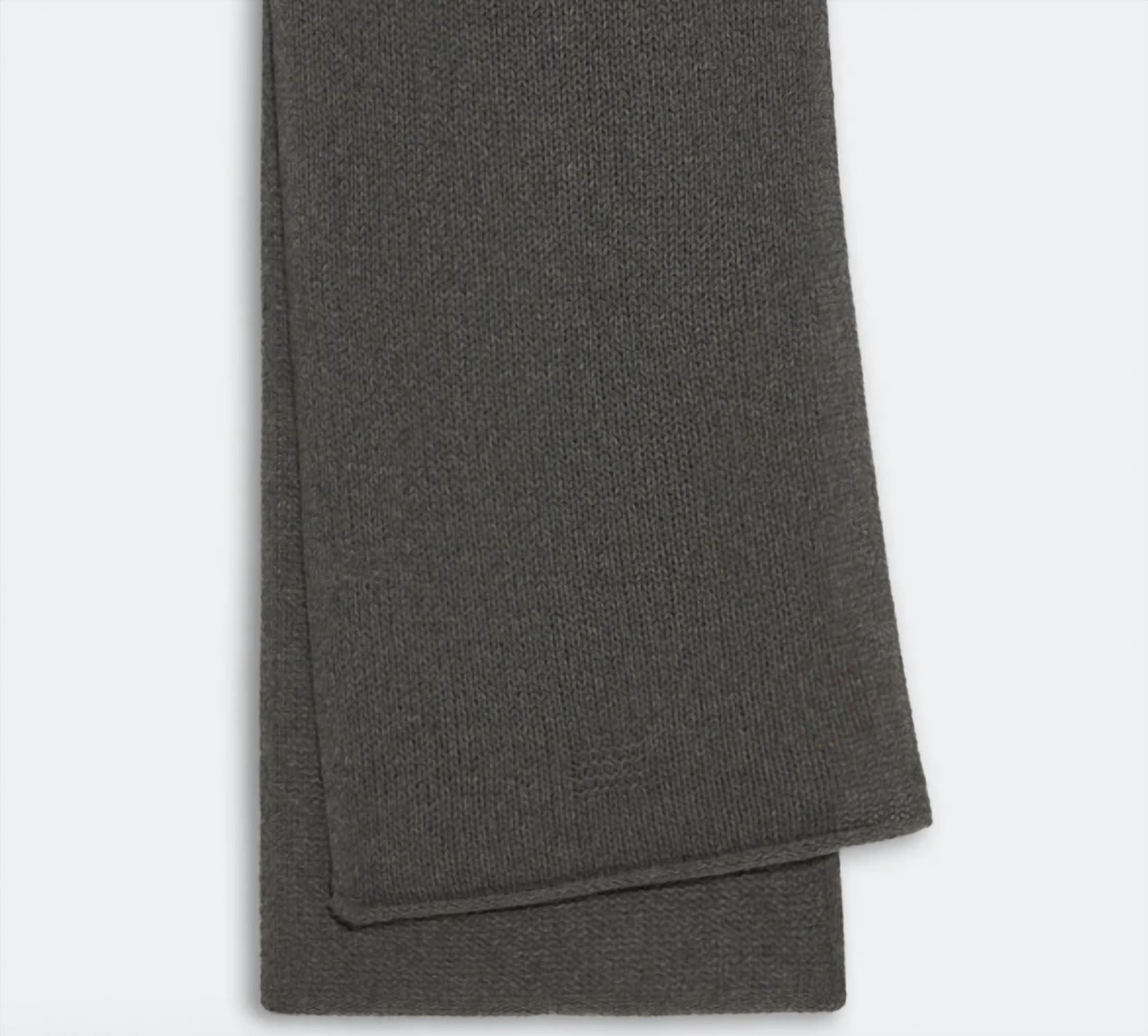 Guest In Residence Unisex The Blanket Scarf in residence unisex the blanket scarf in charcoal - women's scarf - detail view
