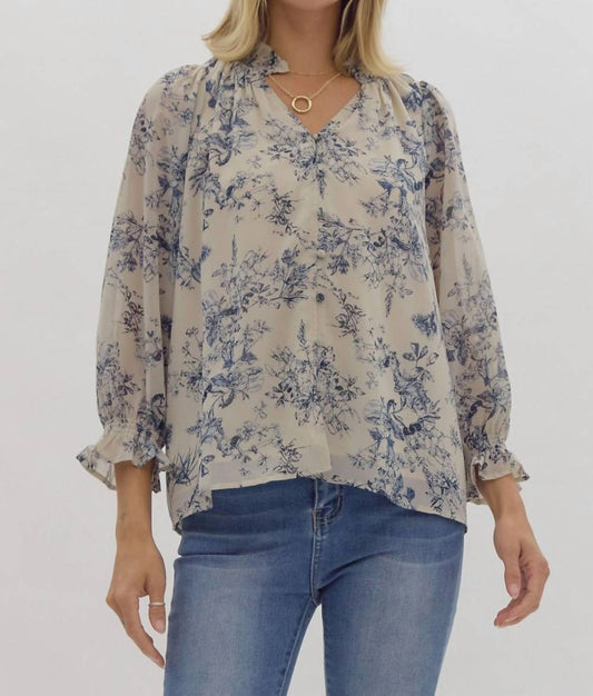 Entro - Floral Print Blouse