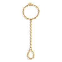 eklexic Women's Nova Hand Chain in gold - women's jewelry