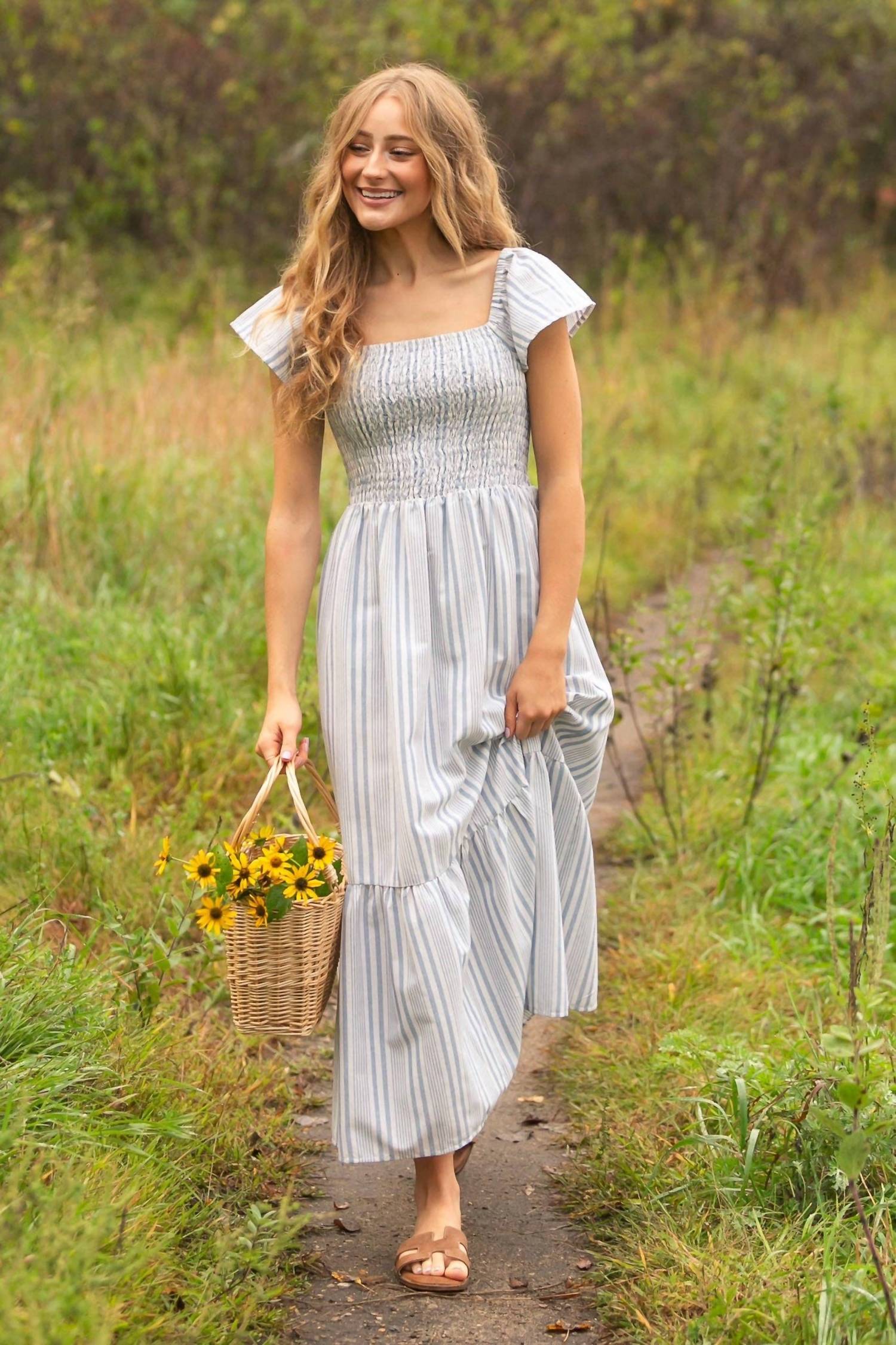 Inherit Clothing Company - Summer Flutter Sleeve Midi Dress
