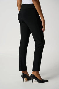 Joseph Ribkoff Classic Tailored Slim Pants in black - women's pants - detail view