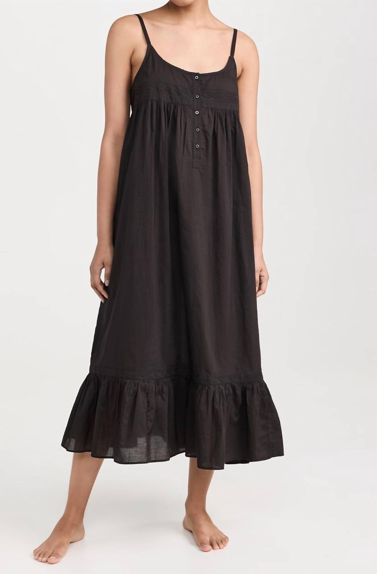 The Great. - Eyelet Ruffle Tank Night Dress