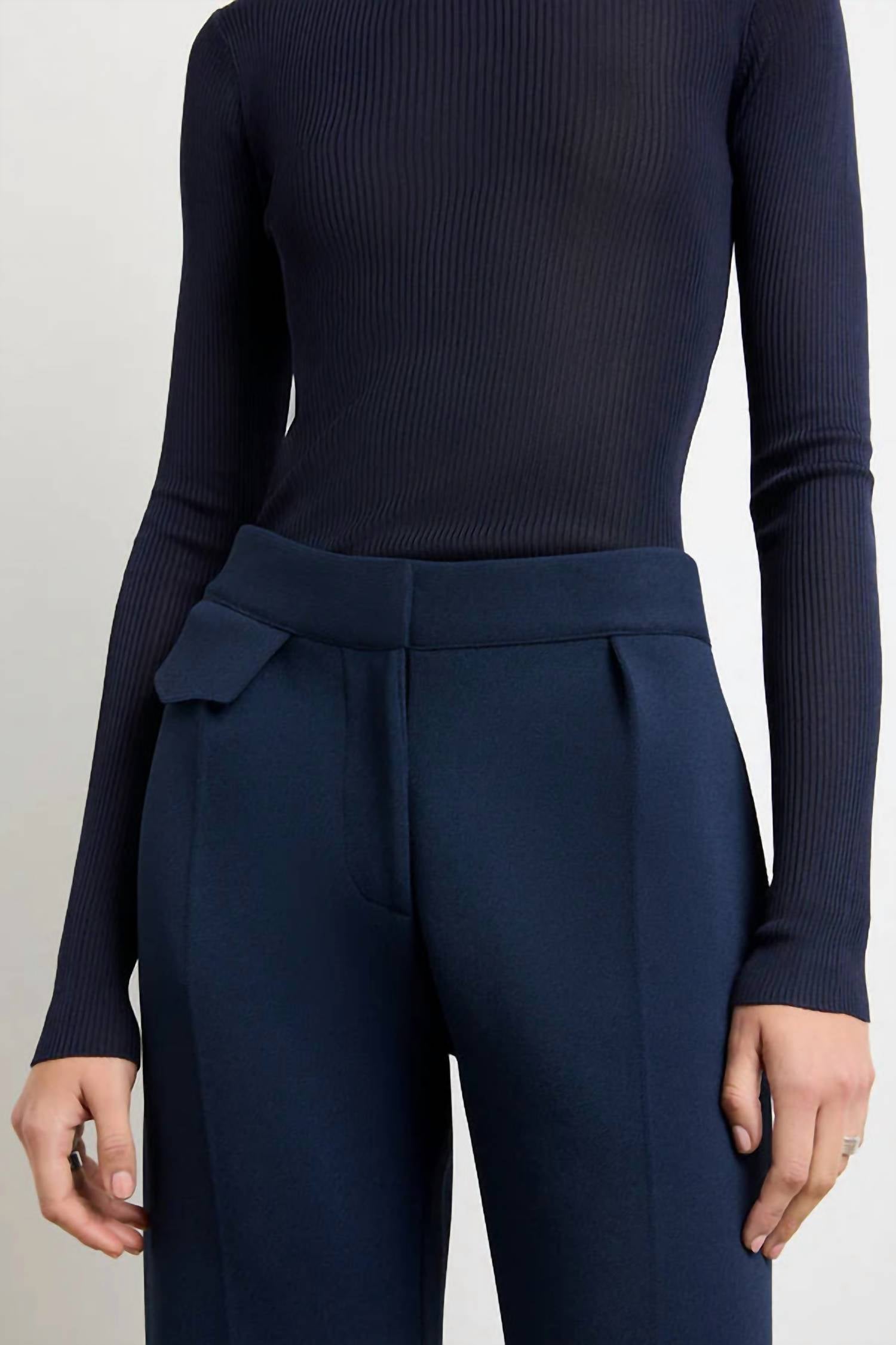 Brandon Maxwell - Cecily Tailored Knit Trousers