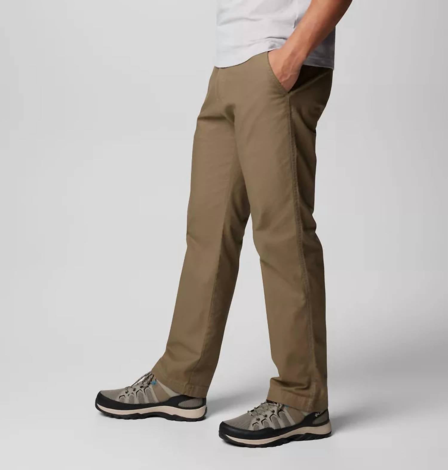 Columbia Flex Roc Pant in flax - men's pants - detail view