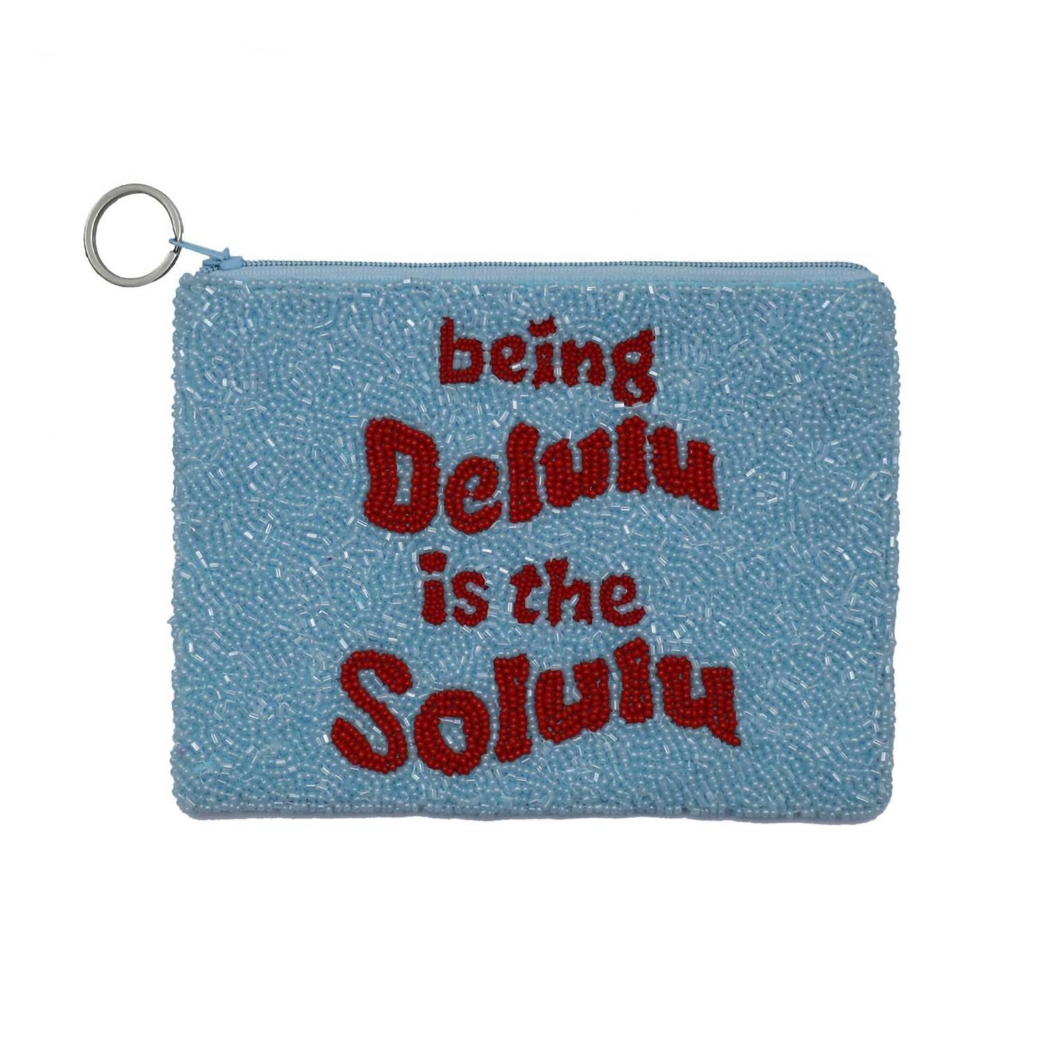Tiana Designs Women's Being Delulu Large Coin Purse in blue - women's bag