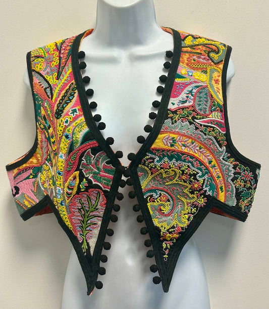 Etro - Women's Paisley Beaded Embroidered Vest