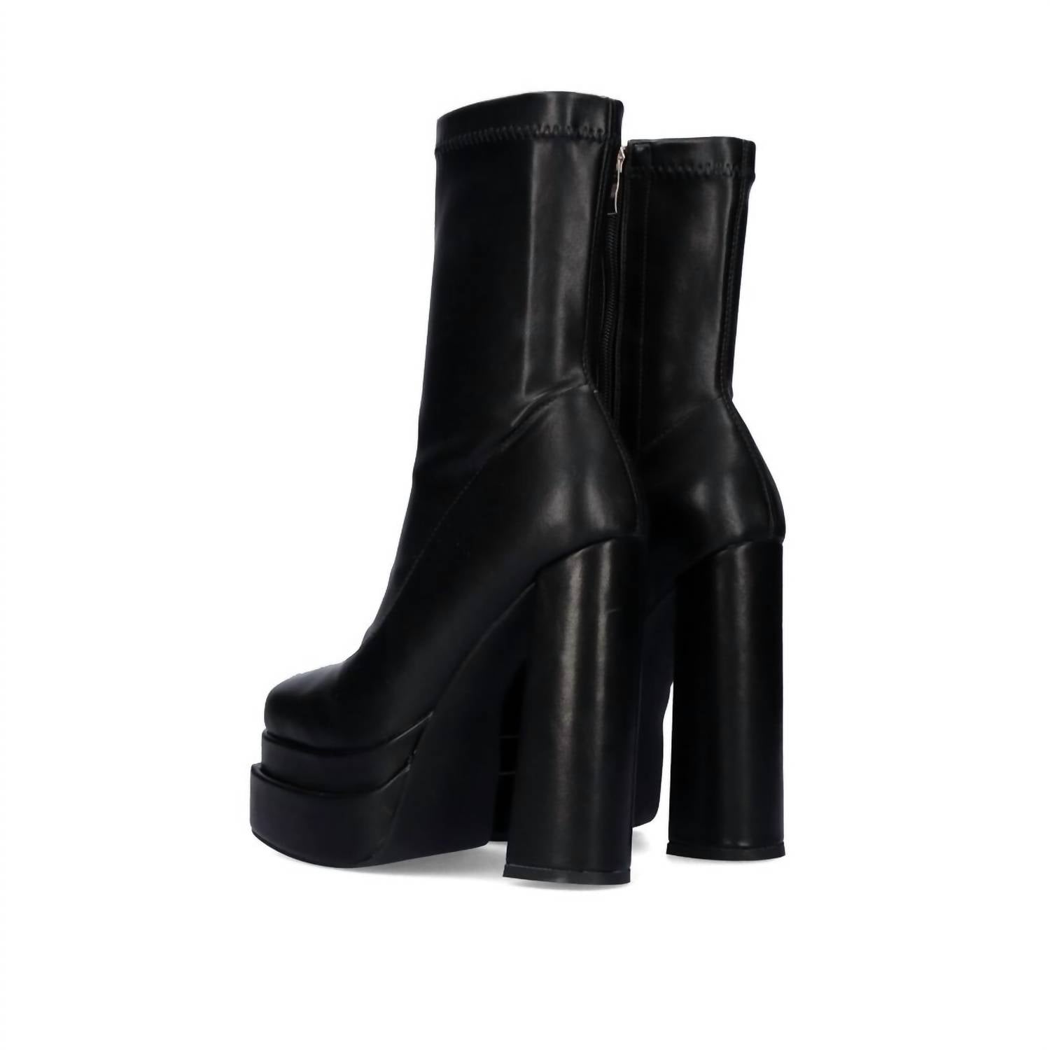 Exe - Women's Block Heeled Platform Bootie