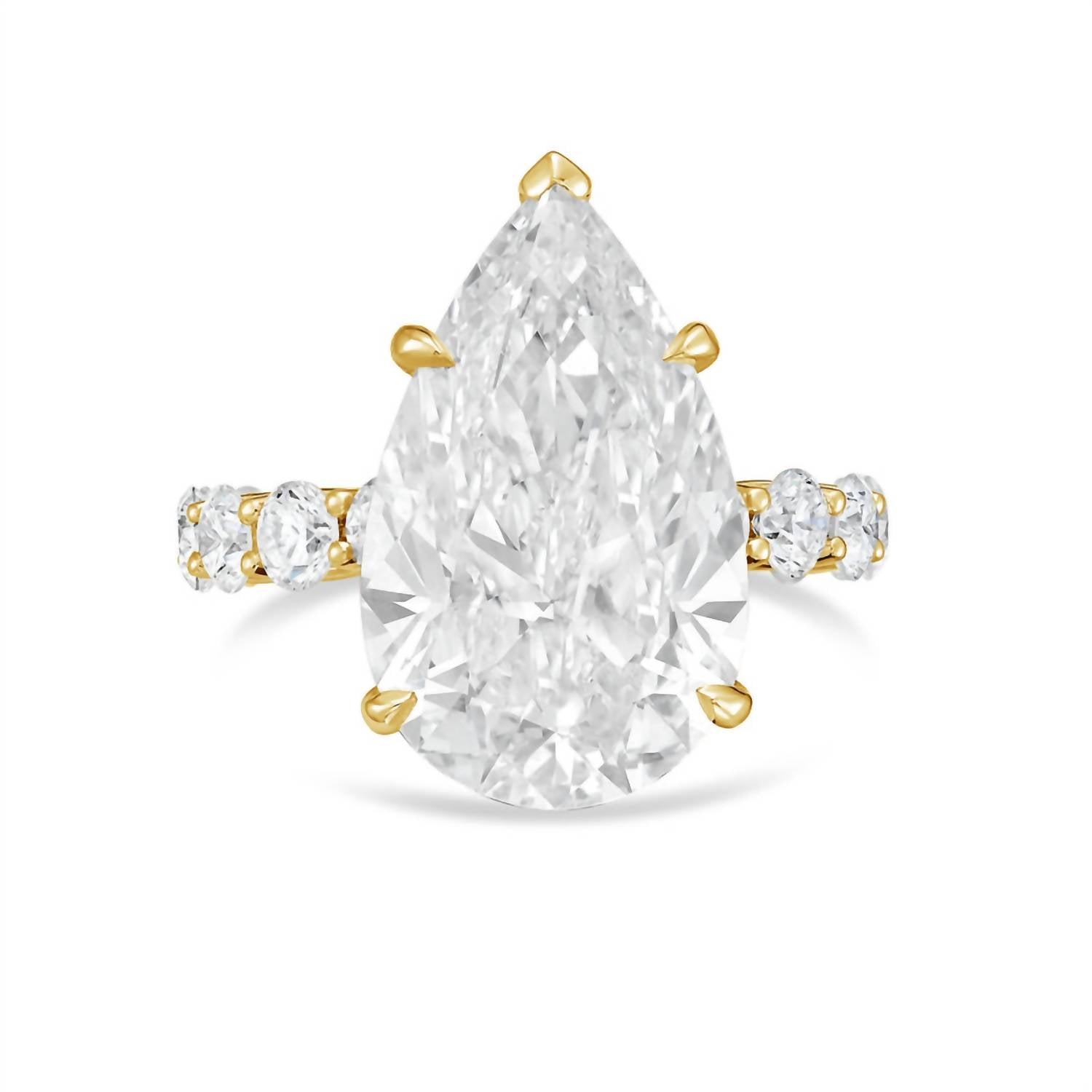 Diana M Jewels - Women's Pear & Round Lab-Grown Diamond Fashion Ring (2.00 Ct) - Classic