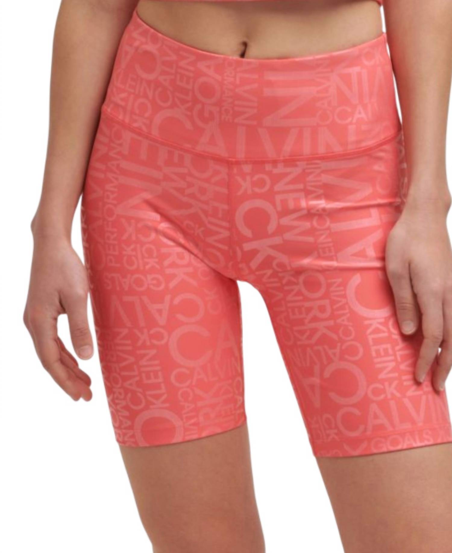 Calvin Klein - Performance Printed High-waist Bike Shorts