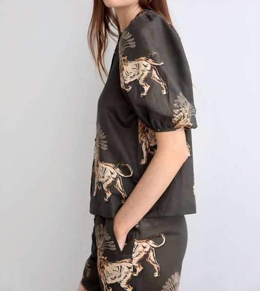 Las Sureñas - Lion Palms Balloon Shirt