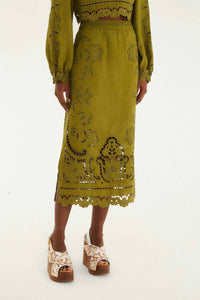Farm Rio - Majestic Garden Midi Skirt