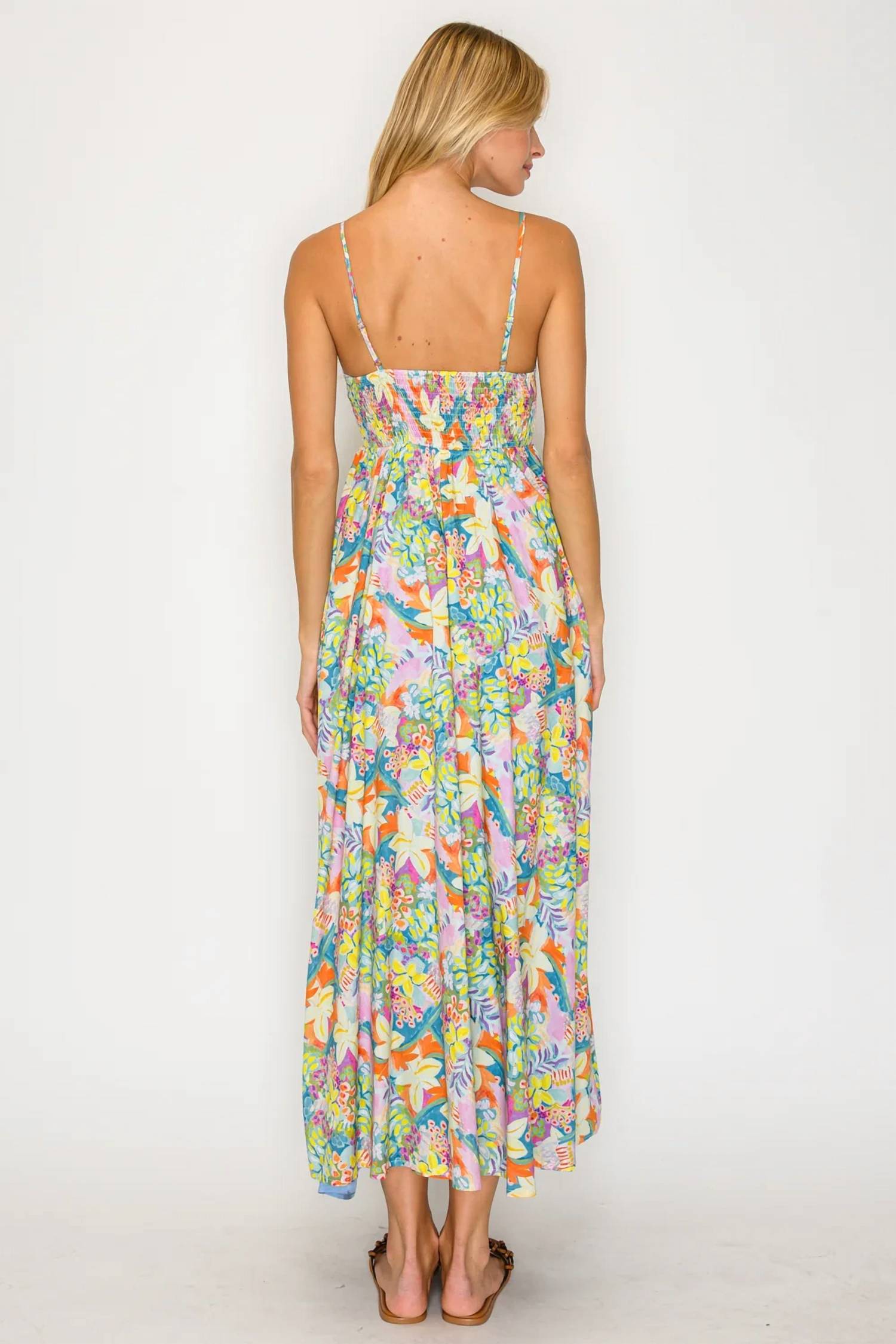 Meet Me In Santorini - Paradise Bloom Maxi Dress