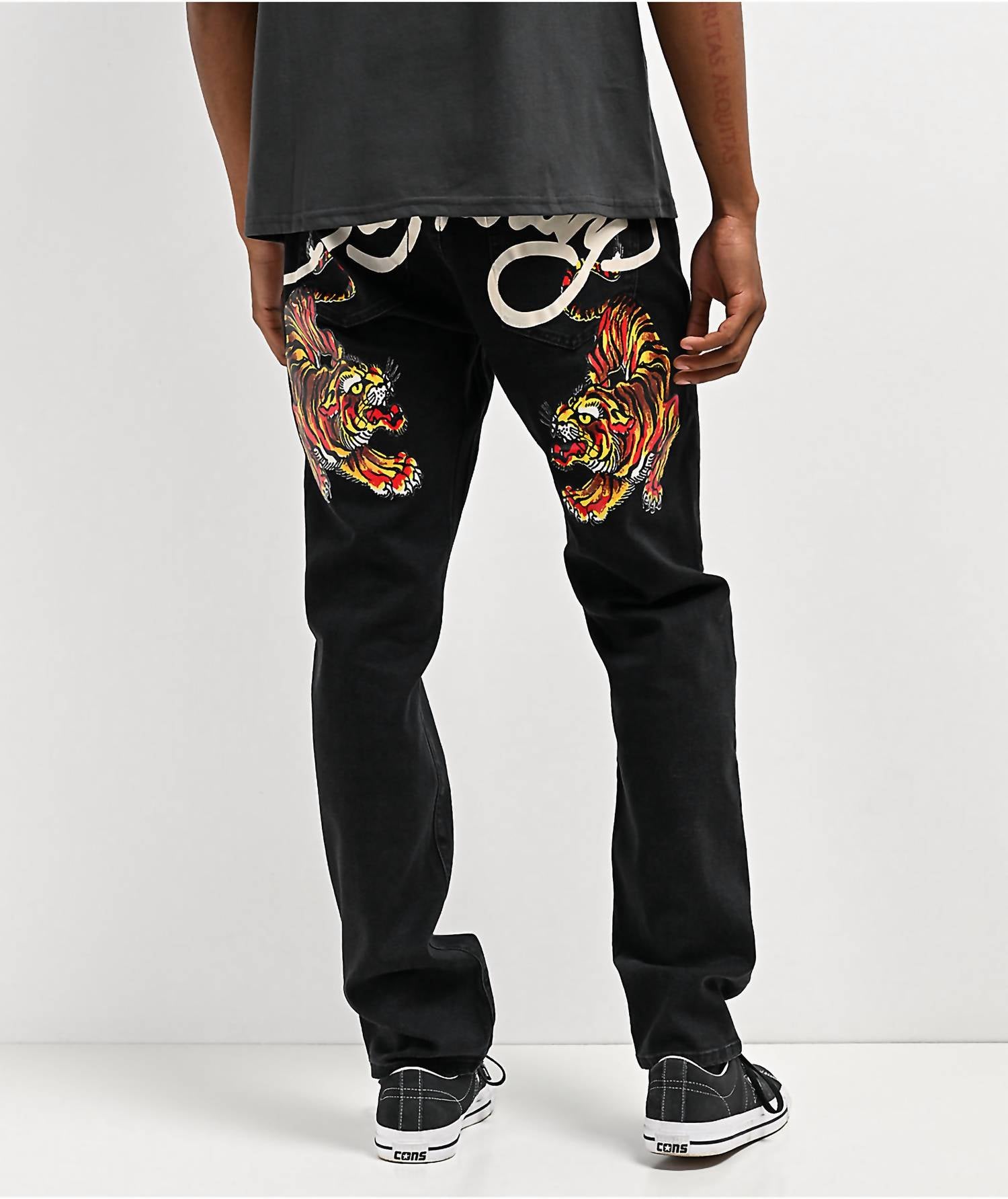 Ed Hardy - Men's Crawling Tiger Slim Taper Jean