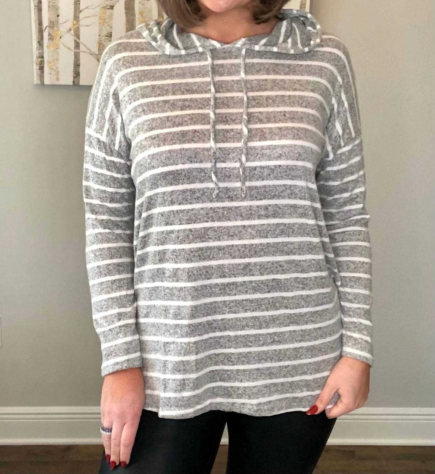 Pink Lily - Shea Striped Top
