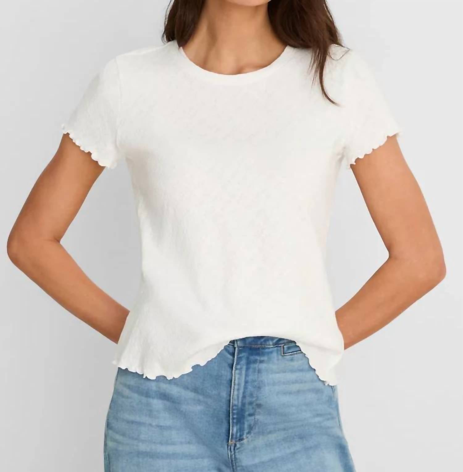 Nzt By Nic+Zoe - Lace Knit Tee