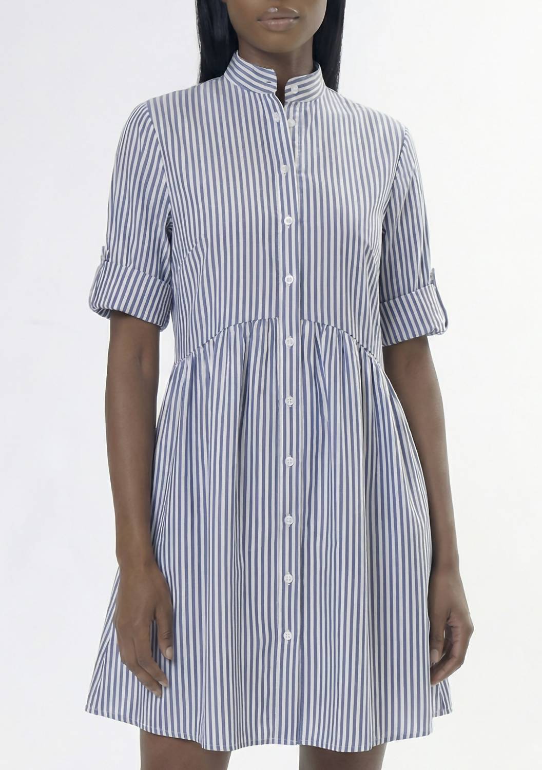Area Stars Women's Vanya Dress in navy light blue stripe - women's dress