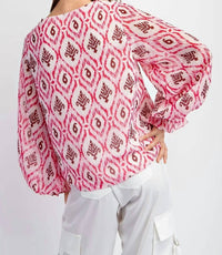 Ee:Some - Shimmering Print Blouse