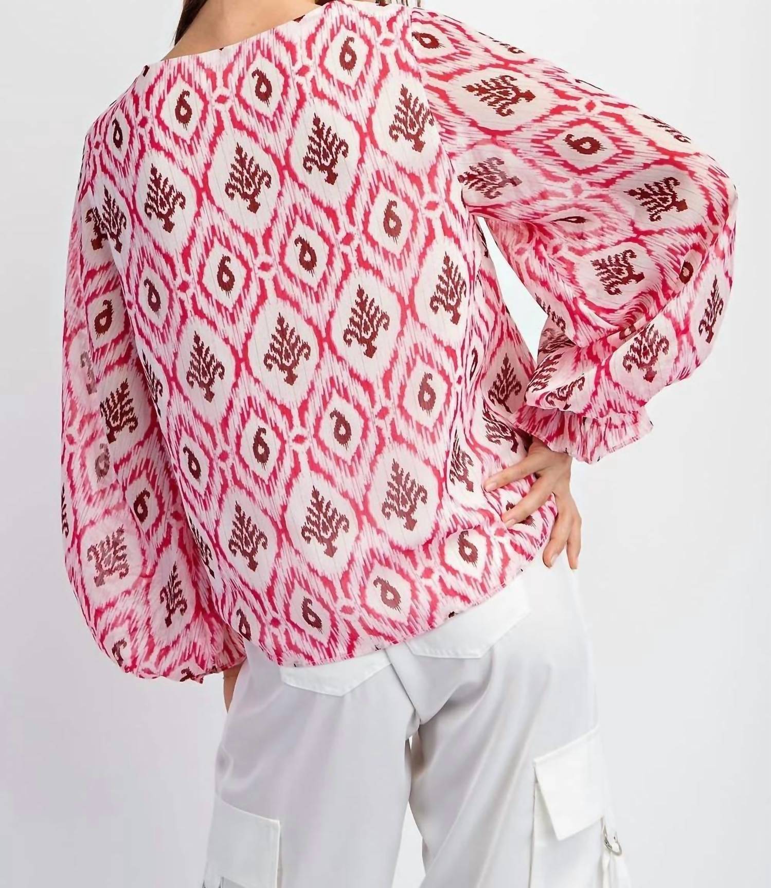 Ee:Some - Shimmering Print Blouse