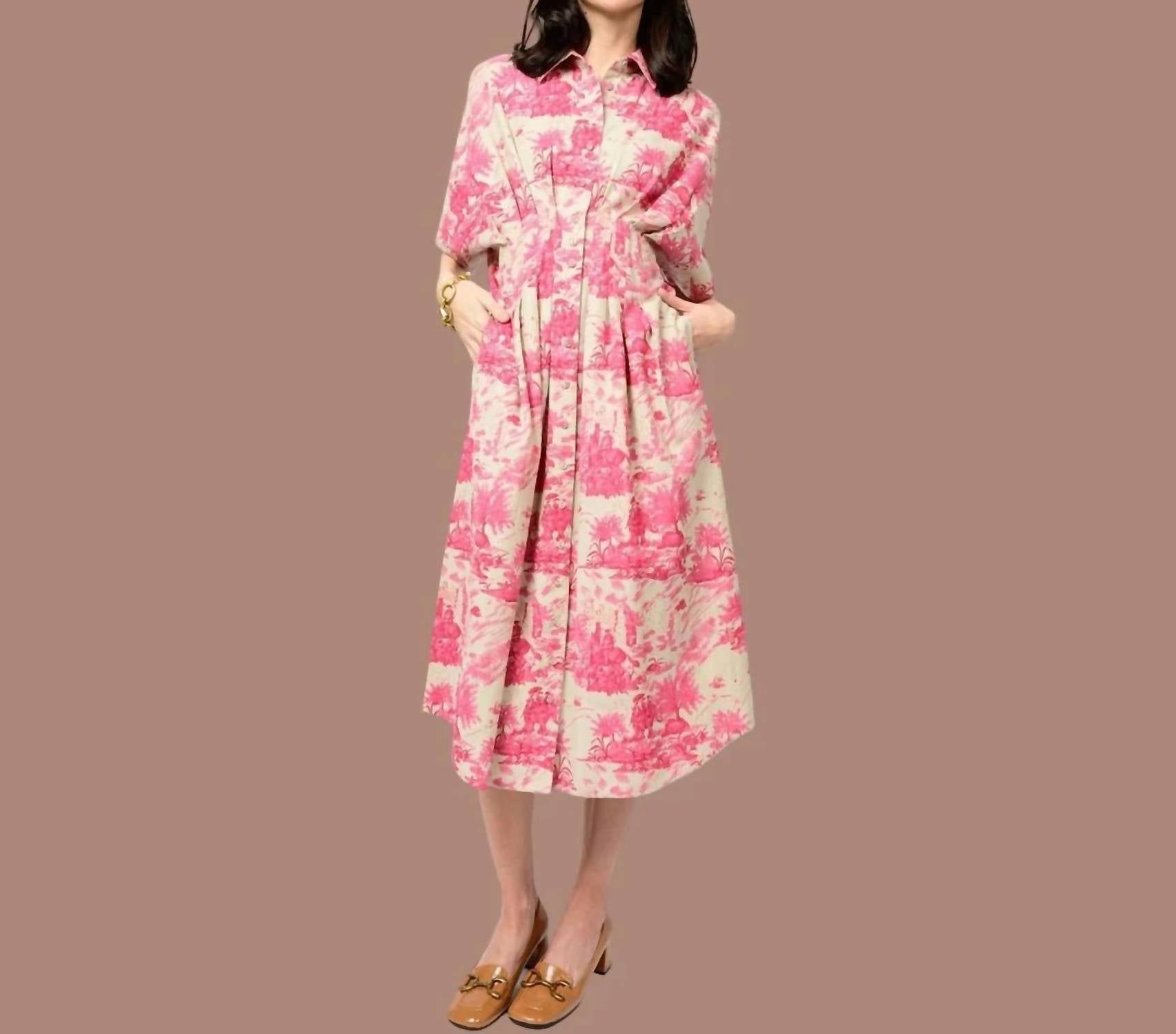 Uncle Frank - The Parisian Charm Tucked Dress