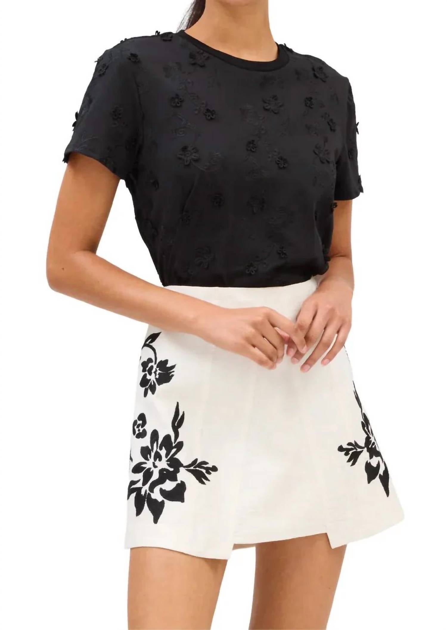 Allison New York - Embroidered Caroline Skirt