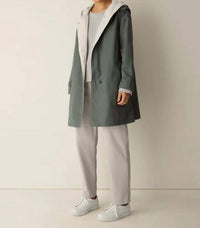 Eileen Fisher - Cotton Nylon Hooded Coat