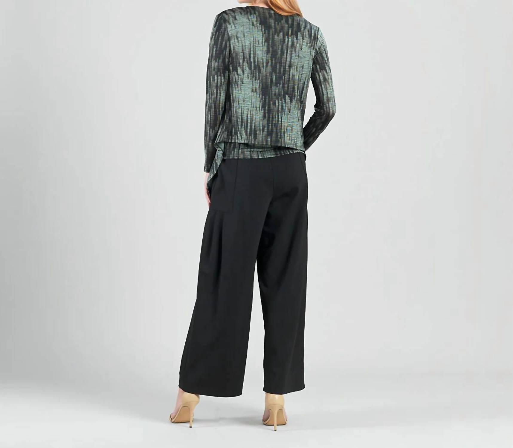 Clara Sunwoo - Crinkle Pleat Knit 2pc Cardigan And Cowl Tank Twinset