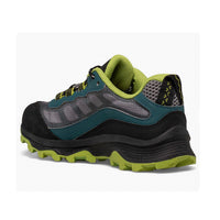 MERRELL Big Kid's Moab Speed Low Waterproof Hybrid Sneaker in deep green black - kids' sneaker - alternate view