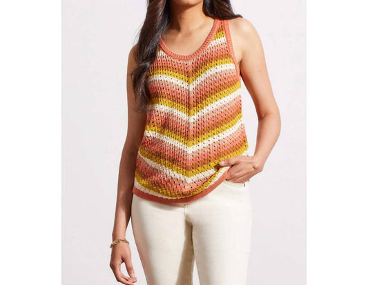 Tribal - Crewneck Racer Back Sweater